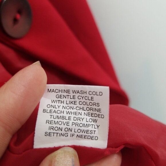 Notations Ponte Red One Button Blazer Petite Mediu - Picture 9 of 10